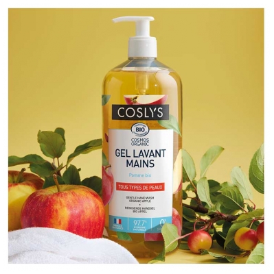 Coslys Gel Lavant Mains Pomme Tous Types de Peaux Bio 1 L