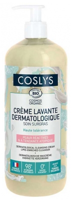 Coslys Crème Lavante Dermatologique Peaux Réactives & à Tendance Atopique Bio 1 L