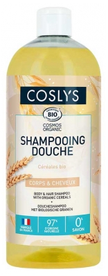 Coslys Shampoing Douche Corps & Cheveux Céréales Bio 1 L