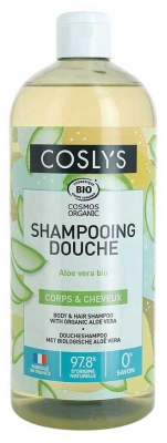 Coslys Shampoing Douche Corps & Cheveux Aloe Vera Bio 1 L