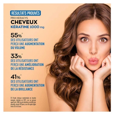 Granions Pro Keracys Kératine 1000 mg Chute de Cheveux & Croissance 90 Comprimés