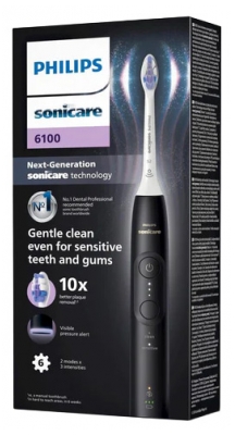 Philips Sonicare 6100 HX7401/01 Noire Brosse à Dents Électrique
