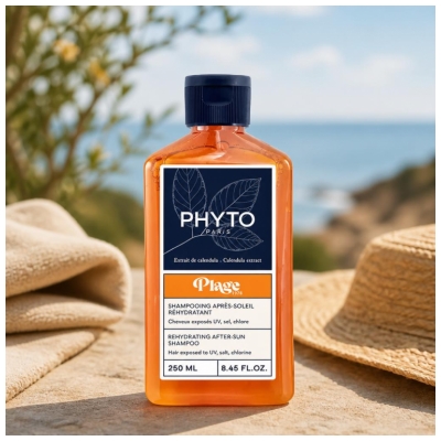 Phyto Plage Shampoing Après-Soleil Réhydratant Extrait de Calendula 250 ml