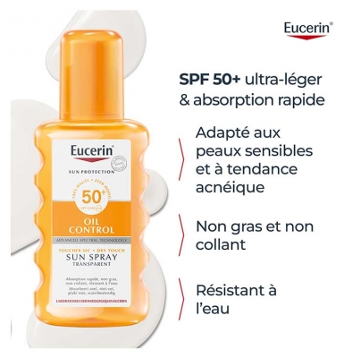 Eucerin Sun Protection Oil Control Sun Spray SPF50+ 200 ml