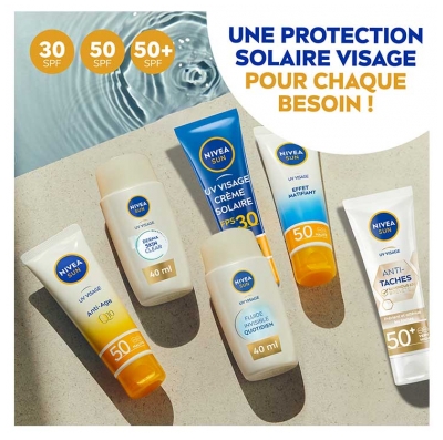 Nivea Sun UV Face Specialist Fluide Solaire Teinté Ultra Léger SPF50+ 40 ml