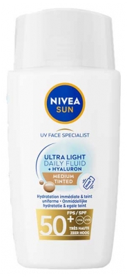 Nivea Sun UV Face Specialist Fluide Solaire Teinté Ultra Léger SPF50+ 40 ml