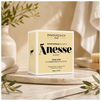 Innovatouch Savon Masque au Lait d'Ânesse Visage & Corps 100 g
