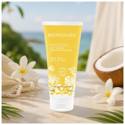 Berdoues Lait Corps Beurre de Karité Tiaré & Monoï 100 ml