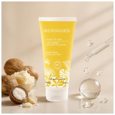 Berdoues Lait Corps Beurre de Karité Tiaré & Monoï 100 ml