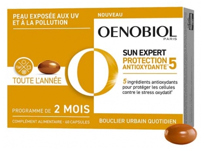 Oenobiol Sun Expert Protection Antioxydante Stress Oxydatif 60 Capsules