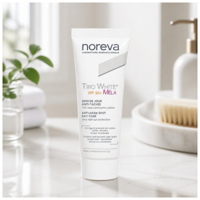 Noreva Trio White Méla Soin de Jour Anti-Taches Très Haute Protection SPF50+ 40 ml