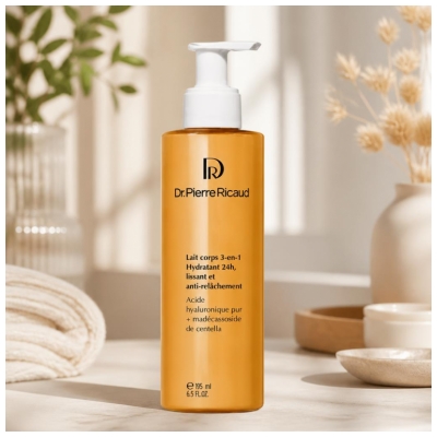 Dr Pierre Ricaud Lait Corps 3en1 Hydratant 24H Anti-Relâchement et Lissant 195 ml