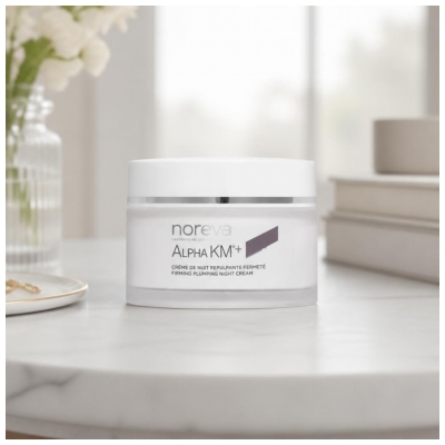 Noreva Alpha KM : Soins Anti-Âge Crème de Nuit Repulpante Fermeté Peaux Normales à Sèches 50 ml