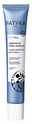 PATYKA Hydra Crème Riche Hydra Apaisante Peaux Sèches Bio 40 ml