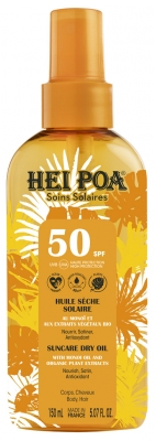 Hei Poa Solaire Huile Sèche Spf50 150 ml