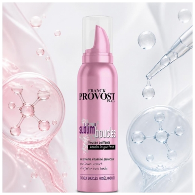 Franck Provost Sublim'Boucles Mousse Coiffante Boucles Longue Tenue 200 ml