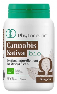 Phytoceutic Cannabis Sativa Oméga 3 et 6 Bio 90 Capsules
