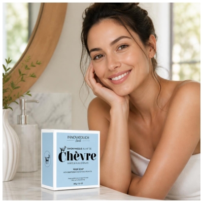Innovatouch Savon Masque au Lait de Chèvre Visage & Corps 100 g