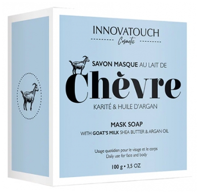 Innovatouch Savon Masque au Lait de Chèvre Visage & Corps 100 g