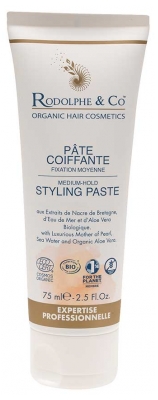 Rodolphe & Co Pâte Coiffante à Fixation Moyenne Bio 75 ml