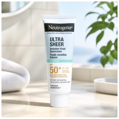 Neutrogena Oil Control Fluide Invisible Solaire Absorption Rapide SPF50+ 50 ml