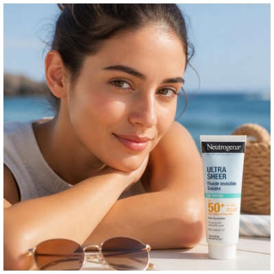 Neutrogena Oil Control Fluide Invisible Solaire Absorption Rapide SPF50+ 50 ml