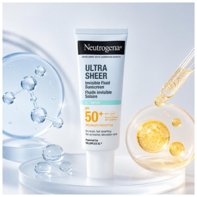 Neutrogena Oil Control Fluide Invisible Solaire Absorption Rapide SPF50+ 50 ml