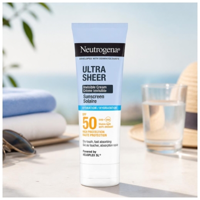 Neutrogena Hydratation Crème Invisible Solaire Absorption Rapide SPF50 50 ml