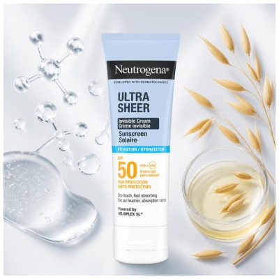 Neutrogena Hydratation Crème Invisible Solaire Absorption Rapide SPF50 50 ml