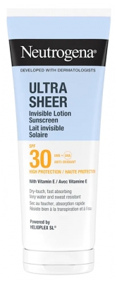 Neutrogena Lait Invisible Solaire Absorption Rapide SPF30 200 ml