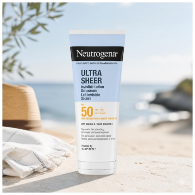 Neutrogena Lait Invisible Solaire Absorption Rapide SPF50 200 ml