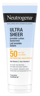 Neutrogena Lait Invisible Solaire Absorption Rapide SPF50 200 ml