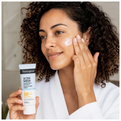 Neutrogena Ultra Sheer Hydratation Fluide Invisible Solaire Absorption Rapide SPF50 50 ml