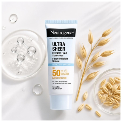 Neutrogena Ultra Sheer Hydratation Fluide Invisible Solaire Absorption Rapide SPF50 50 ml