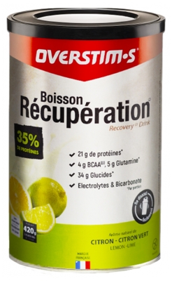 Overstims Boisson de Récupération Vanille (420G) - Saveur : Citron - Citron Vert