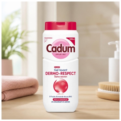 Cadum Gel Lavant Dermo-Respect Peaux Sensibles 500 ml