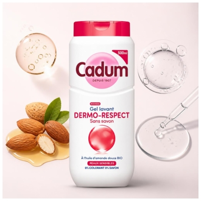 Cadum Gel Lavant Dermo-Respect Peaux Sensibles 500 ml