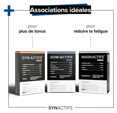 Synactifs Somactifs® - Sommeil - Mélatonine Mélisse Valériane Huiles Essentielles Magnésium - 30 Gélules