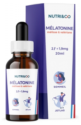 Nutri&Co Mélatonine Sommeil 20 ml