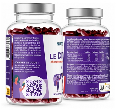 Nutri&Co le Détox Chardon-Marie et Artichaut 60 Gélules