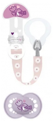 MAM Kit Sucette & Attache-Sucette - 6+ Mois - Silicone