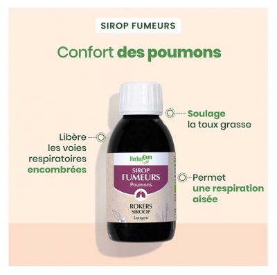 HerbalGem Sirop Poumons Fumeurs Bio 150 ml