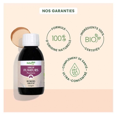 HerbalGem Sirop Poumons Fumeurs Bio 150 ml