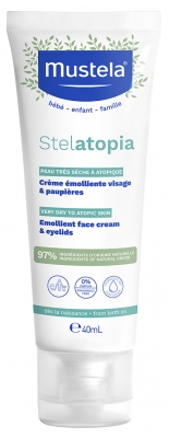 Mustela Stelatopia Crème Émolliente Visage Peau à Tendance Atopique 40 ml