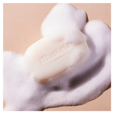 Mustela Savon Surgras au Cold Cream à la Cire d'Abeille Bio Peau Sèche 100 g