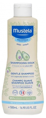 Mustela Shampoing Doux Bébé à l'Avocat Bio 500 ml