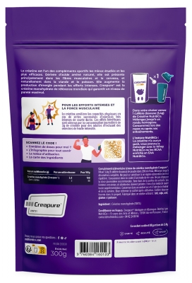 Nutri&Co Créatine Monohydrate Creapure Goût Neutre 300 g
