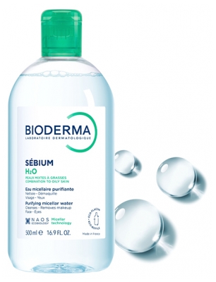 Bioderma Sébium H2O Eau Micellaire Purifiante Visage 500 ML
