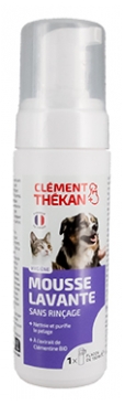 Clément Thékan Vétosan Mousse Lavante Sans Rinçage Chats et Chienss 150 ml