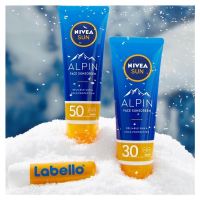 Nivea Sun Alpin Crème Solaire Visage Hiver et Froid SPF50 50 ml
